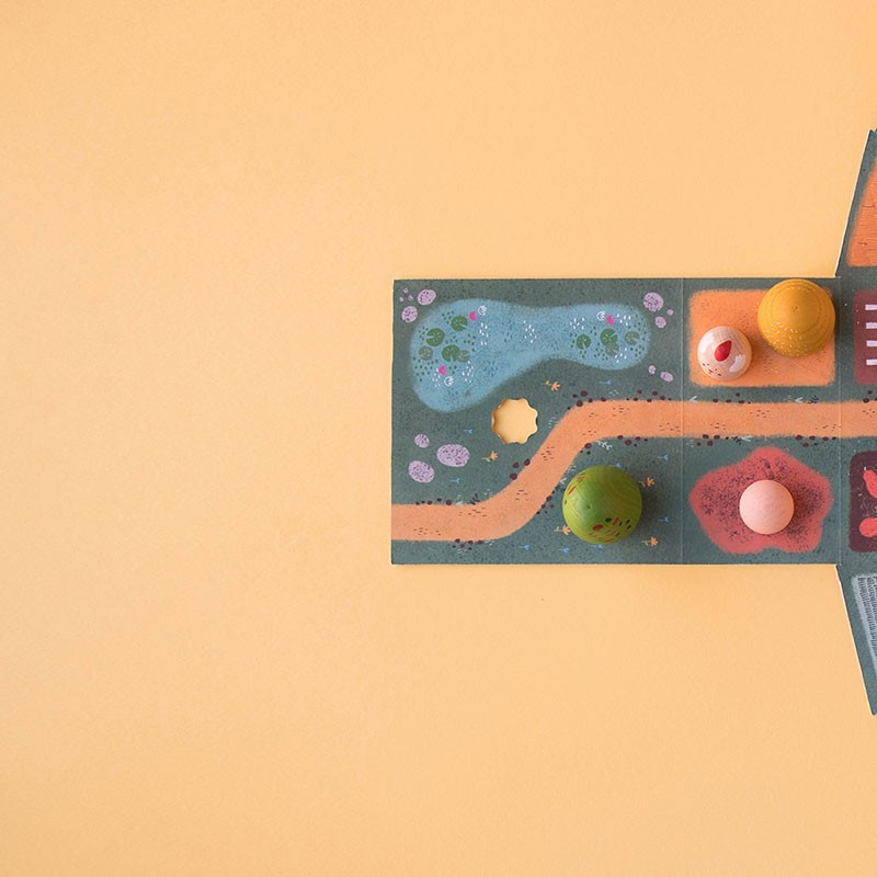 mini wooden world, symbolic play